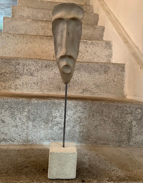 Narrow Man Sculpture Face