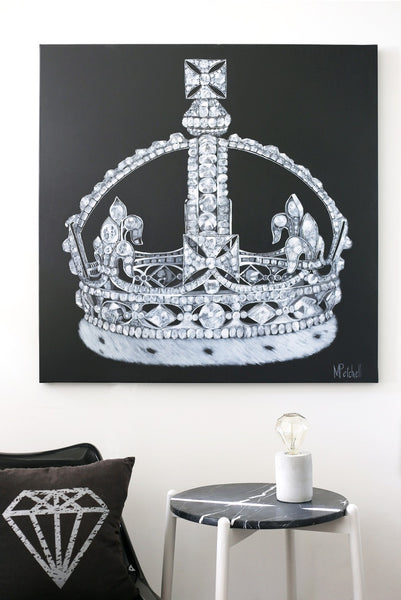 CHRISTMAS SALE! 35% OFF DISCOUNT CODE XMAS35 Queen Victoria's Small Diamond Tiara Painting