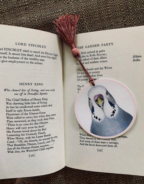 Cyril Budgie Bookmark