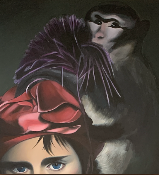 Woman with Monkey