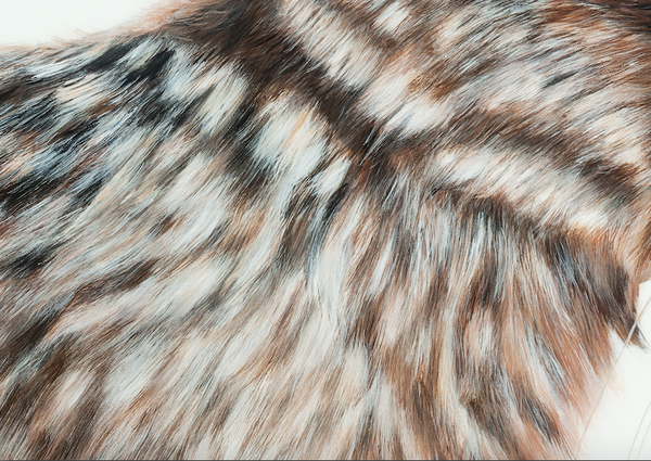 rabbit art print fur detail