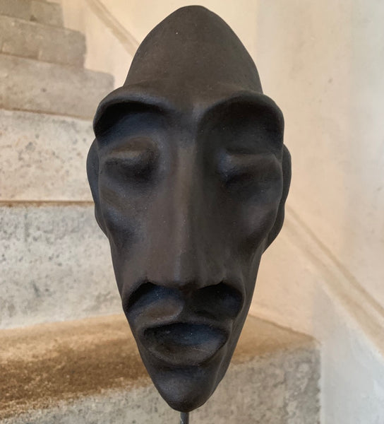 Oval Man Sculpture Mask